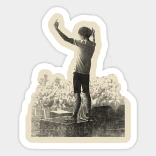 Oliver Sykes crowd retro Sticker